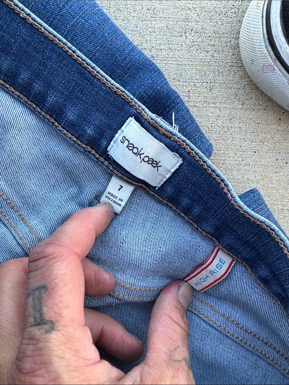 Sneak Peek Indigo Skinny Stretch Jeans - Picture 3 of 7